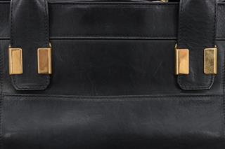 CHLOÉ BEIGE BLACK LEATHER COLORBLOCK LARGE ALICE SATCHEL TRAVEL BAG GIFT IDEA